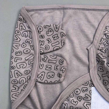 Swaddle Sheet - Alphabet Design Grey